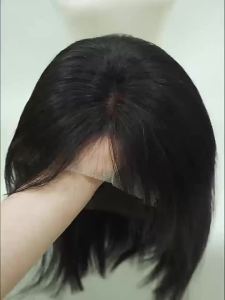 วิกผมบ๊อบ Xuchang สำหรับผู้หญิง ผมมนุษย์แท้ สั้นตรง พร้อมส่งออก wigsHot