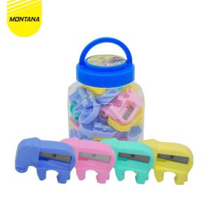 Montana Animal Sharpener / Rautan Pensil Anak senang lucu cakep / Serutan tabung plastik Montana