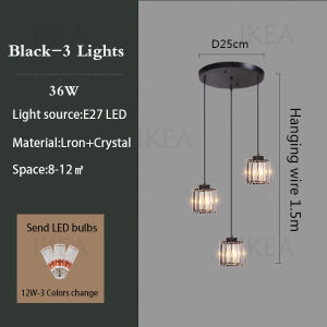 Stair chandelier rotating long chandelier dining room lamp ceiling lamp bedroom lamp living room lamp bulb replaceable chandelier