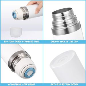 Thép không gỉ cách nhiệt chân không tùy chỉnh chai nước có nắp chống rò rỉ và đế chống trượt cho du lịch văn phòng & sử dụng xe hơi