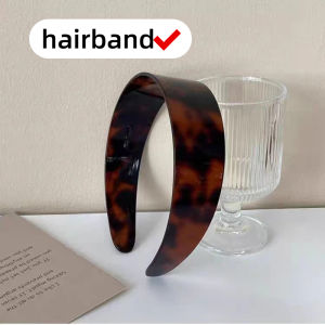 Skincare Headband Tortoiseshell Print Non Slip Hair Band For Washing Face Makeup Acetate Vintage Style Headwrap Women New H260729