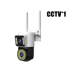 【YP】vision กล้องสองเลนส์ WiFi หน้าจอคู่ 2กล้อง ดูพร้อมกันได้ Color Full HD 5ล้านพิกเซล กลางคืนภาพสี กล้องวงจรปิดไร้สาย