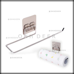 OHHDEER Rak Gantung Dapur Serbaguna🧻 Stainless Steel Multifunction Tissue Paper Hanging Rack Holder