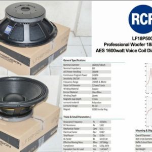 Speaker WOOFER RCF L 18 P500 / L 18P500 / LF 18 P500 18inch GRADE A