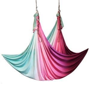 New Aerial Anti-gravity Yoga Hammock Flying Swing Yoga Bed Inversion Trapeze yoga body workout fitness excise equipment Come with the carabiner daisy chain and guide