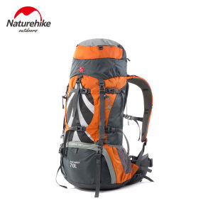 Naturehike Outdoor New Upgraded 70Liter +5L Hiking BigPack Mountaineering Backpack CR Piggyback System Water Repellent Nylon Fabric with Rain Cover