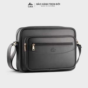 Túi Lata (Thời trang nam công sở dáng ngang - Túi đeo chéo da TN33)