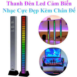 Thanh Đèn Led Cảm Biến Nhạc 18Cm Cực Đẹp Kèm Chân Đế