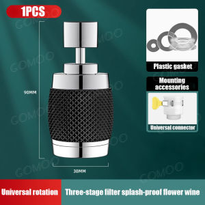 Universal ABS Kitchen Faucet Free Connector Splash 6 Layer Filter 3 Mode 360° Flexible Sinks Water Taps Cold or Hot water