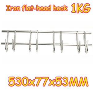 Sacesr Lightweight Iron Clothes Hook High Load Bearing Anti-rust Easy for Installation 4 Universal Hook Non-fading Rounded-edge Hooks H8M4T