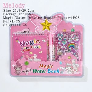 Magic Water Book Magic Water Coloring Book Reusable Education Toys Kids Drawing Book With Pen For Kids