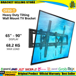 Bracket LED TV Curved UHD 65" Sampai 90"Inch Tilt EMMY DF80-T DF80T