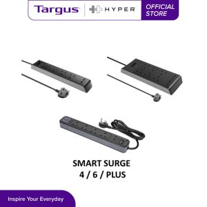 Targus Smart Surge Protector 4-6 Outlet - Dual Port USB 2M Extension Socket Singapore Safety Mark 2 Years Warranty