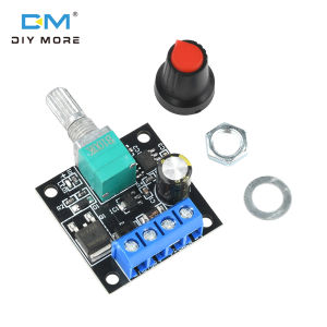 Diymore DC 4.5-24V 2A Bộ điều khiển tốc độ động cơ dòng điện một chiều bộ điều khiển tốc độ quạt bàn chải mô-đun điều khiển với chuyển đổi 1-100% chu kỳ nhiệm vụ có thể điều chỉnh