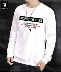 Diskon Sweater Keren Kaos Pria Distro Respect The Other Crewneck Trendy Sweatshirt Elegan Kekinian
