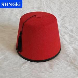[COD] 🔥🔥🔥SHNGki Vòng cảm thấy fez cap thoáng khí màu Đỏ fez hat Moroccan hat cosplay Thổ Nhĩ Kỳ tua cap lễ hội Nguồn cung cấp