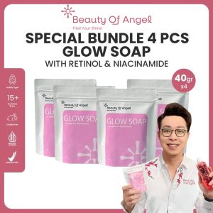 Paket 4 Beauty Of Angel Glow Soap | Beauty Of Angel Original | Original Garansi Uang Kembali