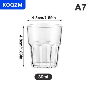 [COD] KOQZM Acrylic Whisky ly không thể phá vỡ trong suốt bia cốc nhựa cà phê sữa ăn sáng cốc tinh thần thủy tinh drinkware nước trái cây trà cốc