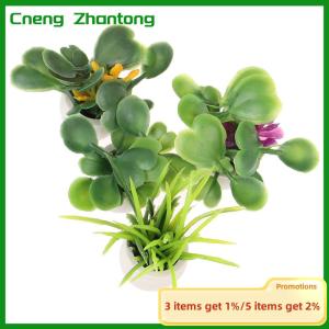Cneng 1:12 Dollhouse Miniature Green Plant in Pot Furniture Home Decor Accessories