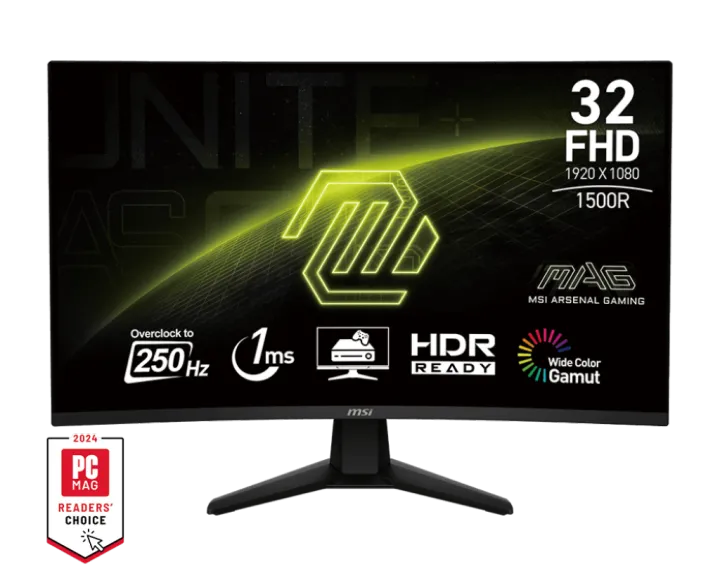 MSI MAG32C6X 31.5" FHD 250Hz CURVE GAMING MONITOR-BLACK
