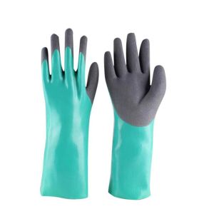 DENGJT 1Pair Labor Protection Safety Work Gloves Reusable Anti-Skid Rubber Cleaning Gloves Multi-Purpose Anti Cutting Aquatic Protection Gloves Household