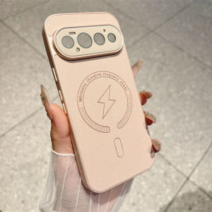 Lychee Grain Leather Magnetic Phone Case for Google Pixel 11 9 10 Pro XL 10A 9A 8 8A Full Lens Protection For MagSafe Back Cover