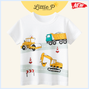 🌟พร้อมส่ง🇹🇭🌟 ใหม่ ! เสื้อยืดเด็กชาย เสื้อคอกลมเด็ก ปี 2023 อายุ​ 1-7 ปี By Little.P