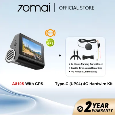[New Launch]70mai A810S DashCam 4K Dual Vision Car Recorder With GPS ADAS Dual Sony Sensor + Dual HD