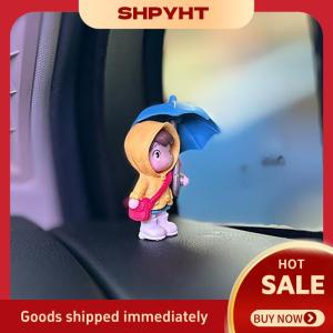 SHPYHT Dễ thương ô vài xe trang trí nội thất hành động con số tự động Gương Chiếu Hậu Bảng điều khiển đồ trang trí cho phụ kiện xe hơi