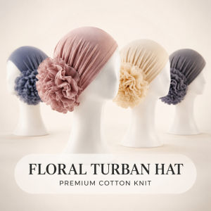 Inner Sanggul Lace Rosette Premium Cotton Headscarf/Soft Milk Silk Turban Cap For Women/Muslim Hijab Comfortable Lace/Everyday Wear