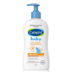 【SG-24H Ship】Cetaphil- Baby Gentle Wash & Shampoo With Organic Calendula Sunflower Seed Oil For Baby New born /Moisturising Bath 2IN1 /Daily Lotion 400ml