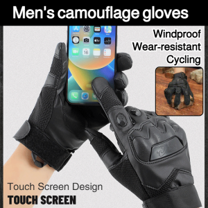 Fireproof gloves Mens camouflage gloves Windproof and wear-resistant fighting gloves Outdoor riding motorcycle gloves