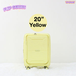 T.Partner [Flexible] FLIP SERIES Travel Luggage PP100% Material Opening Front TSA Lock Strong Flexible Suitcase with Expansion Zipper (20"/24"/29")
