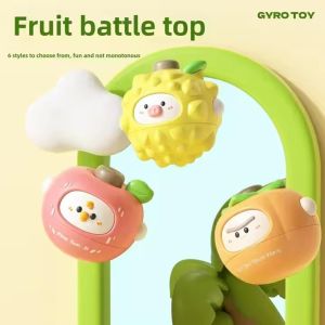 BỘ CON QUAY TRÁI CÂY MINI – ĐỒ CHƠI CON QUAY XOAY TỰ ĐỘNG KHÔNG PIN