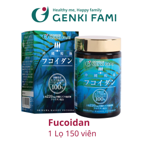Fucoidan Tảo Nâu Okinawa Tăng Cường Đề Kháng Hạn Chế Oxi Hóa Nâng Cao Sức Khỏe Hỗ Trợ Người Bệnh Ung Thư Genki Fami Nhật Bản
