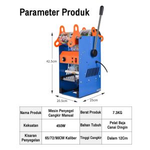 Cup Sealer Mesin Press Gelas 8oz - 26oz Original Mesin Press Cup Sealer Plastik Sealing Machine