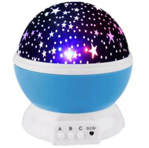 Lampu Tidur Dengan Model Proyektor Super Terang Desain Bulan dan Bintang Untuk Kamar Tidur MKN