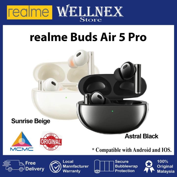 realme Buds Air 5 Pro Dual Mic Noise Cancellation for Calls 360