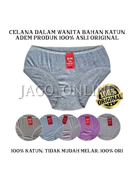 Celana Dalam Daleman CD Polos Bahan Katun Wanita Produk Pakaian Dalam
