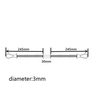 20inch Hose Whip Check Safety Cable Anti-Collapsible Anti-Dropping Arrestor Wire Rope