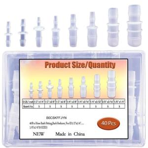 40 cái Bộ chuyển đổi ống loại áp lực thép gai khớp cho hệ thống thủy canh thiết bị Tưới nước cài đặt thiết kế