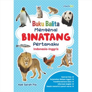 Buku Balita Mengenal Binatang Pertamaku - Buku Anak Usia Emas dengan Ilustrasi Foto dan Kosakata Bahasa Inggris (ORIGINAL)