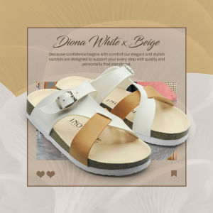 Inovable Sandal Casual \ Women - Diona White x Beige