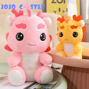 JOJO CASTLE 22/35/50/60cm  2024 Year of the Dragon Mascot Doll Plush Toy Zodiac Dragon Doll  Cute Yellow Baby Dragon Dinosaur Plushie Toy Soft Stuffed Animals Doll Kids Girl Gifts 龙年公仔 龙年改蛇年