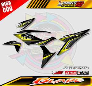 STRIPING VARIASI HONDA BLADE / STICKER LIST VARIASI MOTOR HONDA BLADE