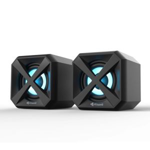 Speaker PC Kisonli L-5050 Professional Mini Colorful Led Lights Desktop Speakers With 2.0 USB - BE