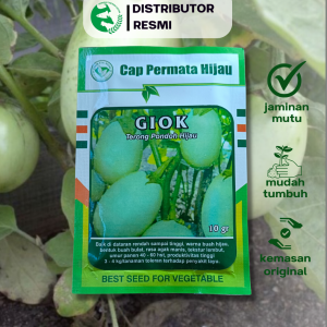Benih Terong Pondoh Hijau GIOK 10 gr Cap PERMATA HIJAU
