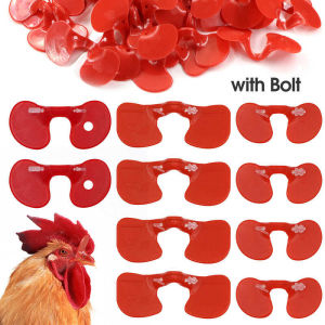 30Pcs Chicken Anti-pecking blinder spectacles Plastic Chicken glasses Anti-pecking poultry equipment