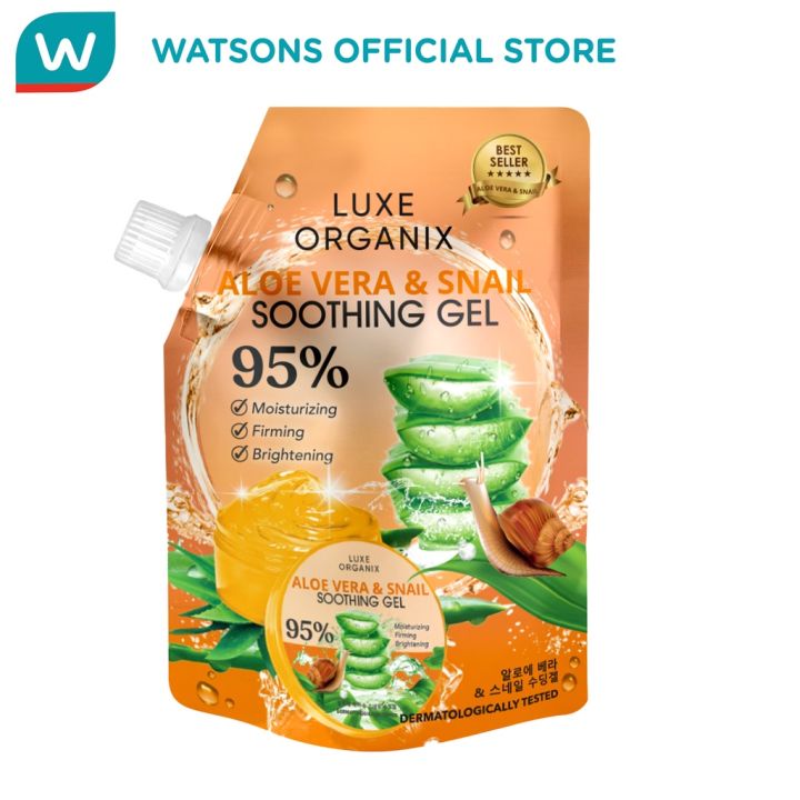 LUXE ORGANIX Aloe Vera & Snail Soothing Gel 100ml Lazada PH