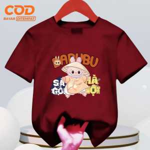 Pakaian Kaos atasan anak Cewek dan Cowok usia 1-12 tahun edisi Ninja Labubu Bahan Babyterry